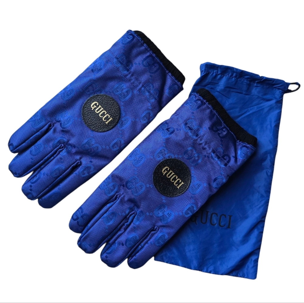 Gucci Cashmere Lined GG Monogram Gloves